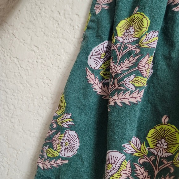 Pink Chicken 3 Year Hermione Hunter Green Floral Bow Dress Toddler Girls 3T - Picture 8 of 15